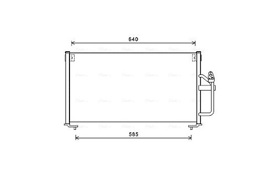 Condenser, air conditioning MT5245 Ava Quality Cooling