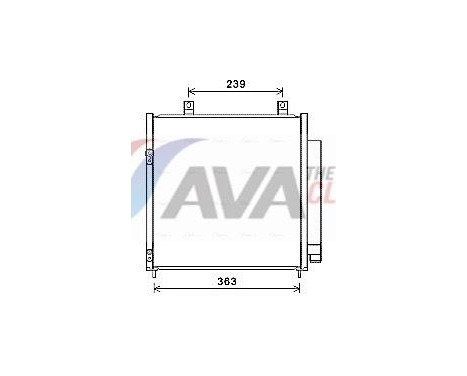 Condenser, air conditioning MT5251D Ava Quality Cooling