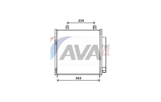 Condenser, air conditioning MT5251D Ava Quality Cooling