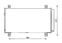 Condenser, air conditioning MT5258D Ava Quality Cooling