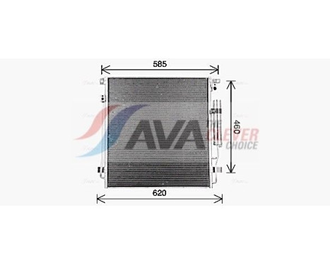 Condenser, air conditioning MT5290D Ava Quality Cooling