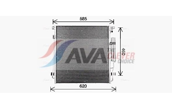 Condenser, air conditioning MT5290D Ava Quality Cooling