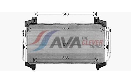 Condenser, air conditioning MT5292D Ava Quality Cooling