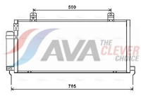 Condenser, air conditioning MTA5221D Ava Quality Cooling
