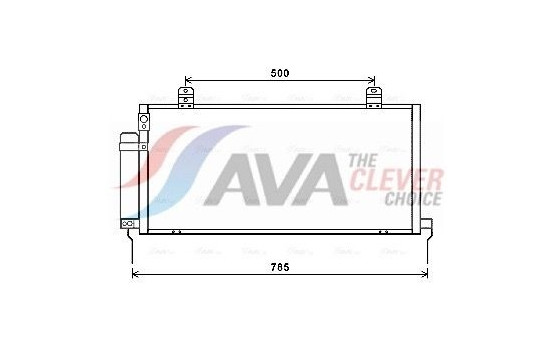 Condenser, air conditioning MTA5221D Ava Quality Cooling