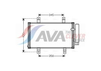 Condenser, air conditioning MZ5209D Ava Quality Cooling