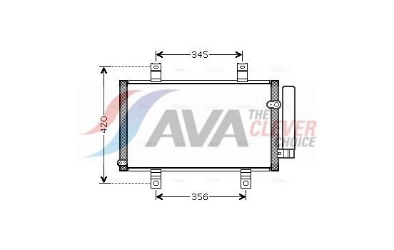 Condenser, air conditioning MZ5209D Ava Quality Cooling