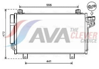 Condenser, air conditioning MZ5260D Ava Quality Cooling