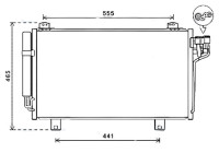 Condenser, air conditioning MZ5261D Ava Quality Cooling