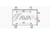 Condenser, air conditioning MZ5284 Ava Quality Cooling