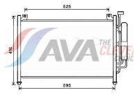 Condenser, air conditioning MZA5236D Ava Quality Cooling