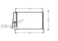 Condenser, air conditioning OL5231 Ava Quality Cooling