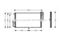 Condenser, air conditioning OL5268 Ava Quality Cooling