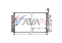 Condenser, air conditioning OL5425D Ava Quality Cooling