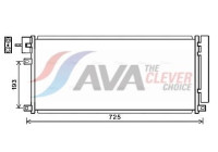 Condenser, air conditioning OL5634D Ava Quality Cooling