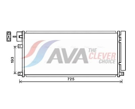 Condenser, air conditioning OL5634D Ava Quality Cooling