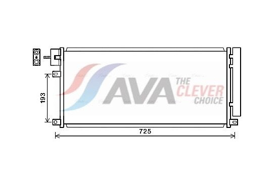 Condenser, air conditioning OL5634D Ava Quality Cooling