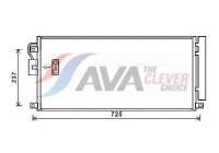 Condenser, air conditioning OL5638D Ava Quality Cooling