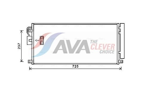 Condenser, air conditioning OL5638D Ava Quality Cooling