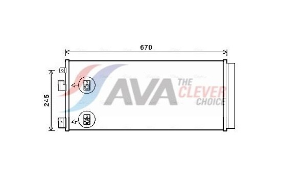 Condenser, air conditioning OL5679D Ava Quality Cooling