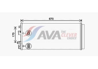 Condenser, air conditioning OL5690D Ava Quality Cooling