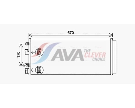 Condenser, air conditioning OL5690D Ava Quality Cooling