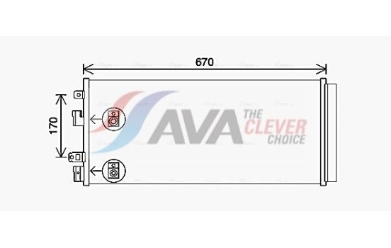 Condenser, air conditioning OL5690D Ava Quality Cooling
