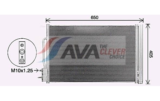 Condenser, air conditioning OL5709D Ava Quality Cooling