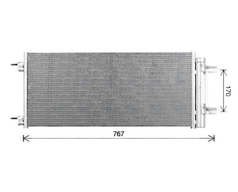 Condenser, air conditioning OL5724D Ava Quality Cooling