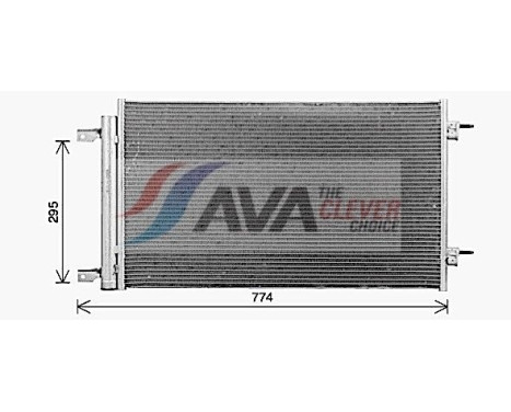 Condenser, air conditioning OL5739D Ava Quality Cooling