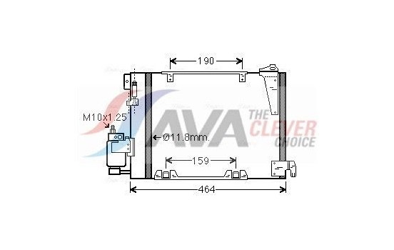 Condenser, air conditioning OLA5250D Ava Quality Cooling