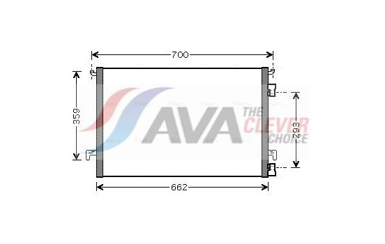 Condenser, air conditioning OLA5334 Ava Quality Cooling
