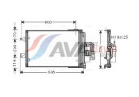 Condenser, air conditioning OLA5385D Ava Quality Cooling