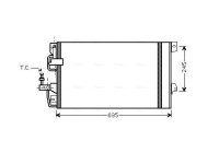 Condenser, air conditioning OLA5390D Ava Quality Cooling