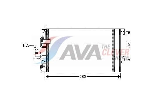 Condenser, air conditioning OLA5390D Ava Quality Cooling