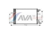 Condenser, air conditioning OLA5500D Ava Quality Cooling