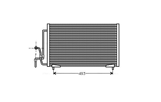 Condenser, air conditioning PE5184 Ava Quality Cooling