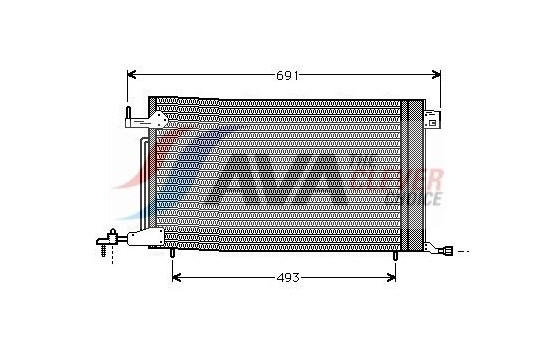 Condenser, air conditioning PE5186 Ava Quality Cooling