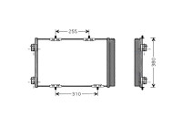 Condenser, air conditioning PEA5291D Ava Quality Cooling