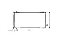 Condenser, air conditioning PEA5301D Ava Quality Cooling