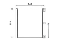 Condenser, air conditioning PR5088 Ava Quality Cooling