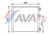 Condenser, air conditioning PR5089 Ava Quality Cooling