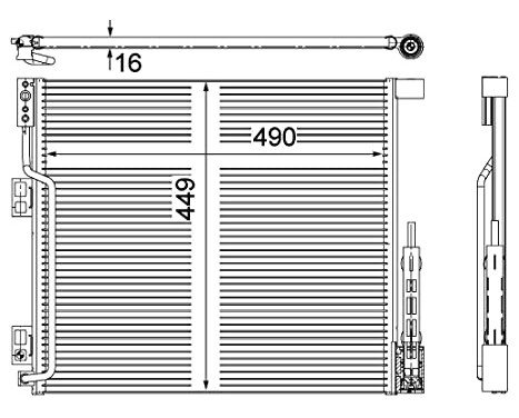 Condenser, air conditioning PREMIUM LINE