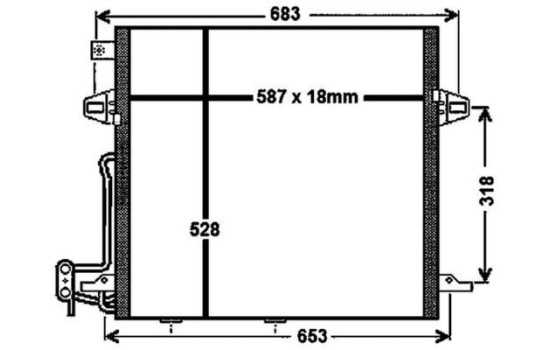 Condenser, air conditioning PREMIUM LINE, Image 2