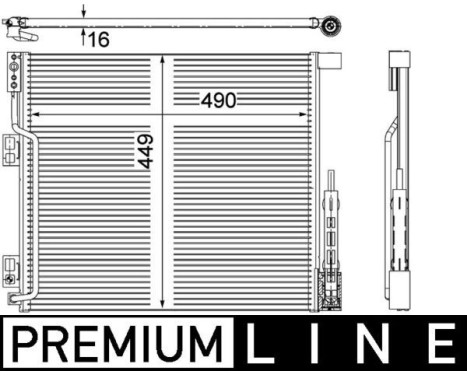 Condenser, air conditioning PREMIUM LINE, Image 2