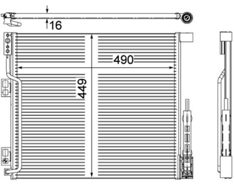 Condenser, air conditioning PREMIUM LINE, Image 3