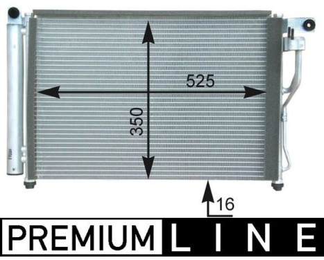 Condenser, air conditioning PREMIUM LINE, Image 2