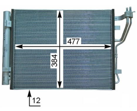 Condenser, air conditioning PREMIUM LINE, Image 3