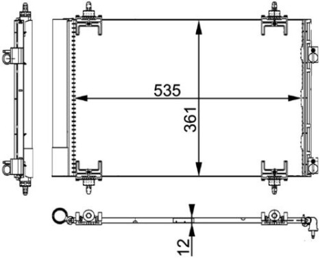 Condenser, air conditioning PREMIUM LINE, Image 3