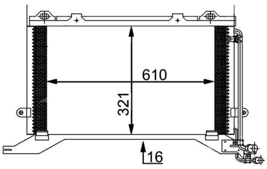 Condenser, air conditioning PREMIUM LINE, Image 2